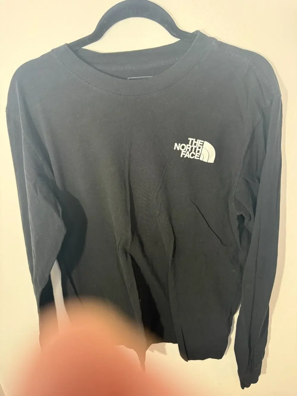 The North Face Logo Graphic T Shirt Black Men’s Size Medium Long Sleeve Top